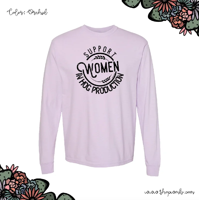 Support Women In Hog Production LONG SLEEVE T-Shirt (S-3XL) - Multiple Colors!