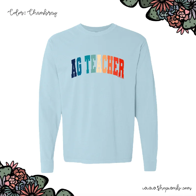 Varsity Ag Teacher Color LONG SLEEVE T-Shirt (S-3XL) - Multiple Colors!