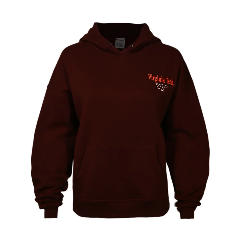 Virginia Tech Women's Core Hooded Sweatshirt: Maroon by Champion